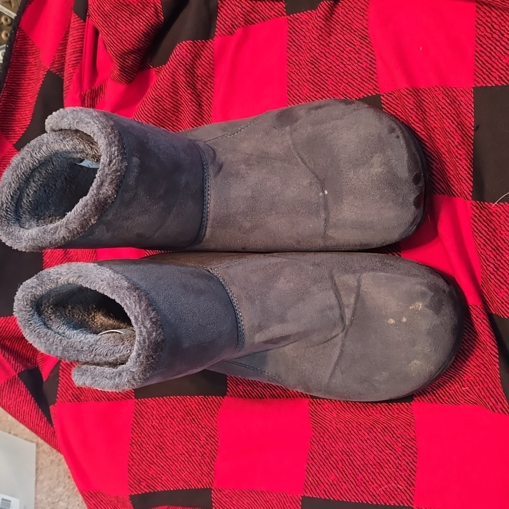 Vionic orthotic vanah winter boots size 10 gray